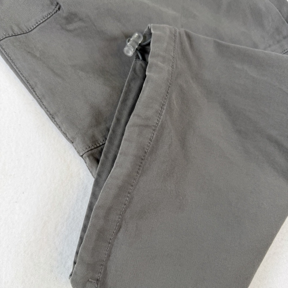 Pacsun Baggy Pants Mens Large Dark Gray Cargo Pockets Drawstring Utility NWT - Picture 8 of 10